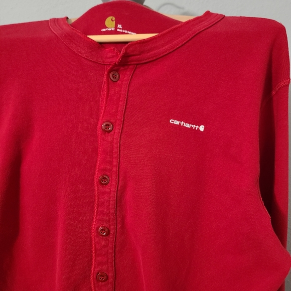 Carhartt Red Cotton Midweight Union Suit Size XL - Picture 3 of 11
